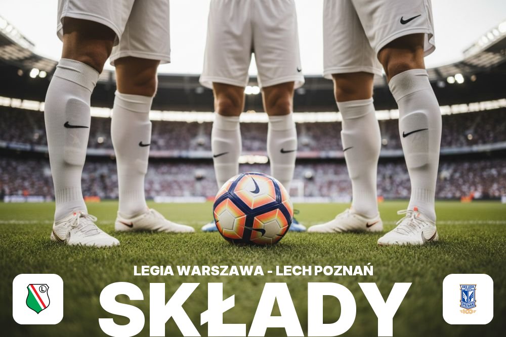 Składy: Legia Warszawa – Lech Poznań – derby Polski, kto na boisku?