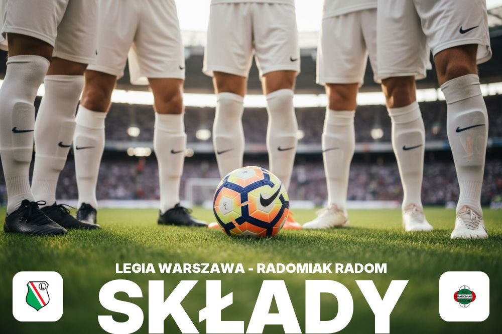 Składy: Legia Warszawa – Radomiak Radom – przegląd kadry na mecz ligowy