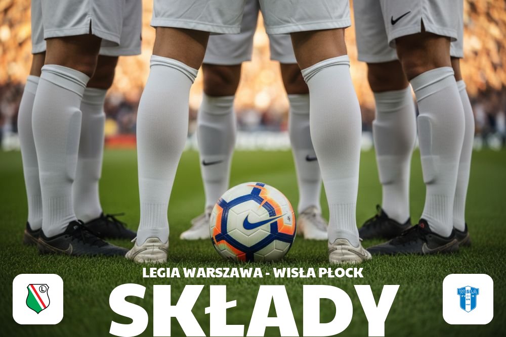 Składy: Legia Warszawa – Wisła Płock – zestawienie drużyn przed pierwszym gwizdkiem